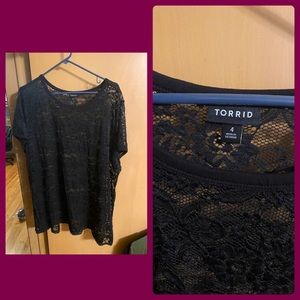 Black Lace Shirt
